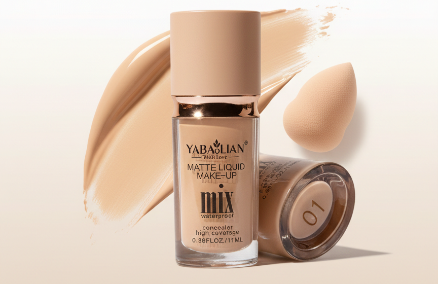 01- 11ml YABAOLIAN Matte Liquid Make-Up – Mix Waterproof