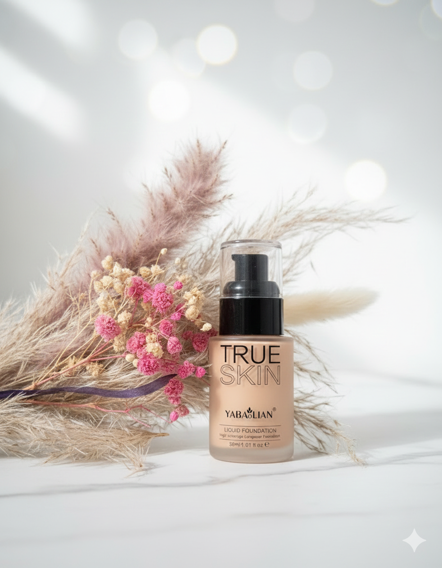 TRUE SKIN/ YABAOLIAN LIQUID FOUNDATION High Coverage Longwear Foundation 30ml/1.01 fl.oze