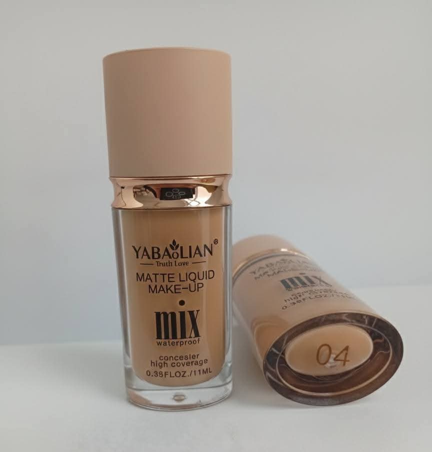 04- 11ml YABAOLIAN Matte Liquid Make-Up – Mix Waterproof