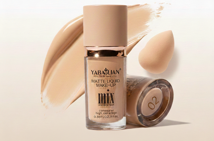 02- 11ml YABAOLIAN Matte Liquid Make-Up – Mix Waterproof