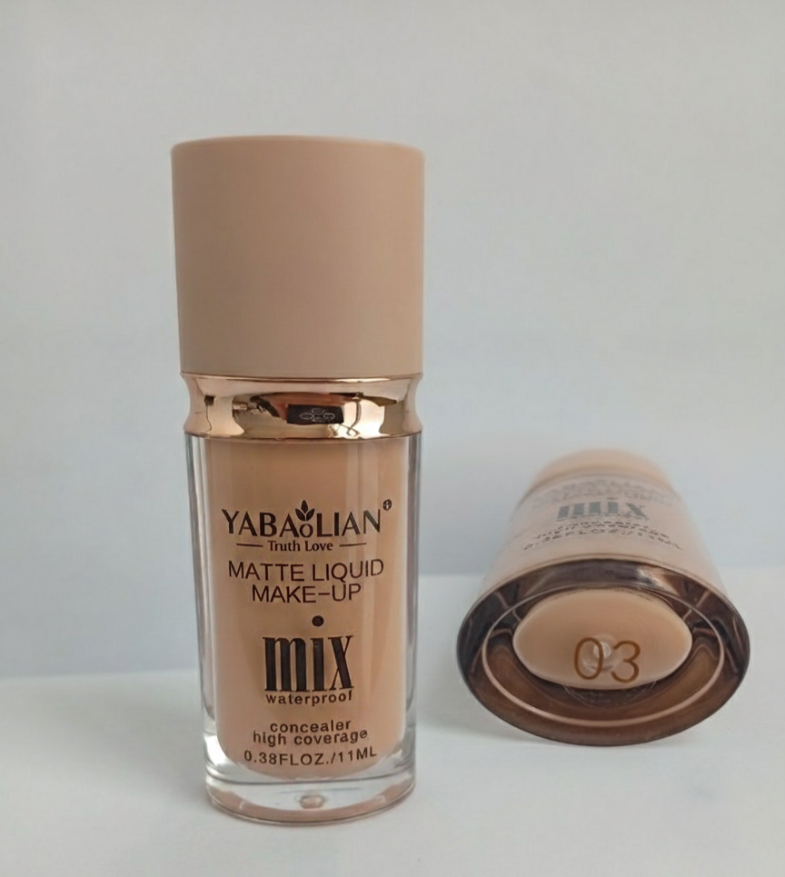 03- 11ml YABAOLIAN Matte Liquid Make-Up – Mix Waterproof